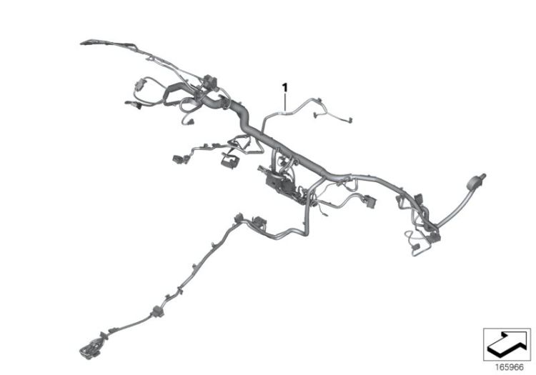 Wiring harness, instr. panel, duplicate, Number 01 in the illustration