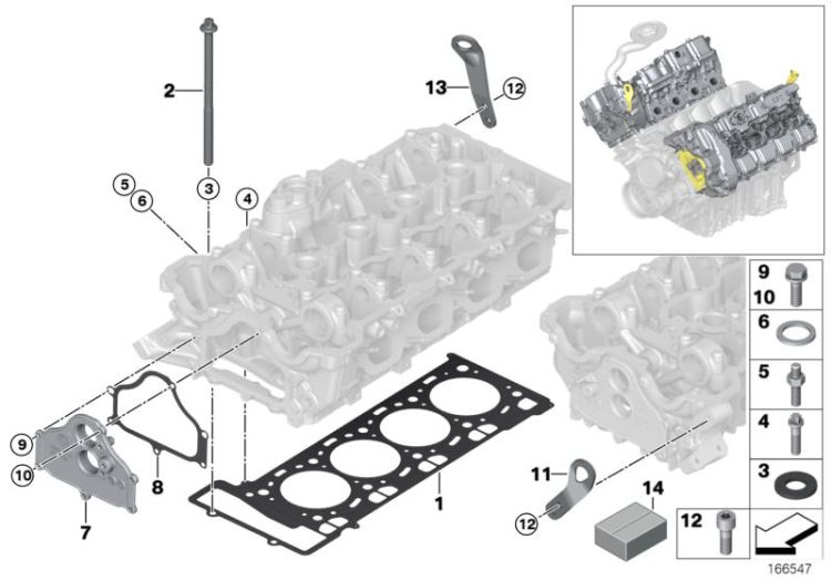 Cylinder head attached parts ->50904114169