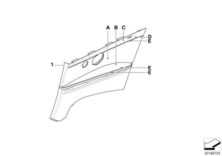 Individual Seitenverkleidung Teilleder ->50165910897