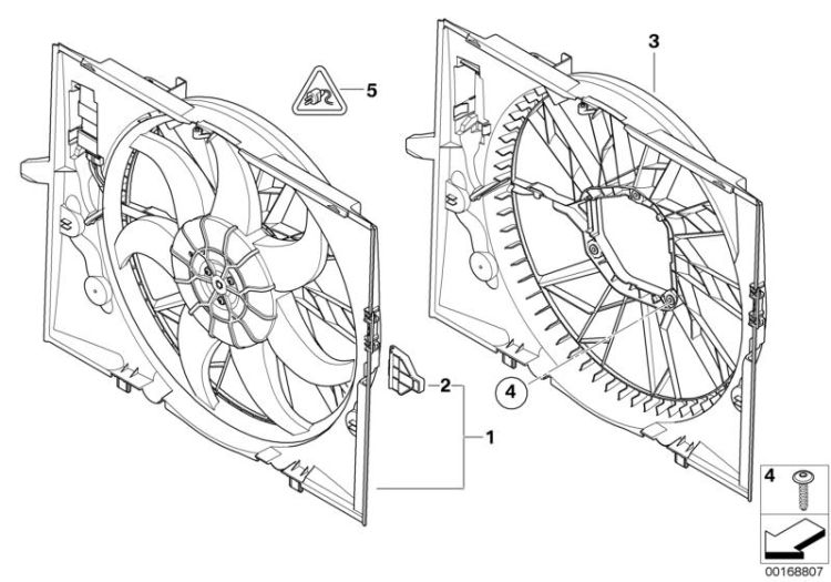 Fan shroud/fan ->47750170284