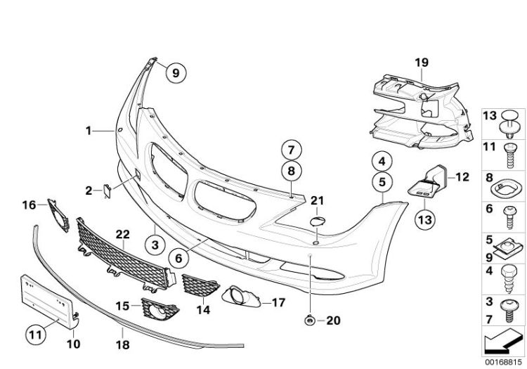 Trim panel, front ->1133238