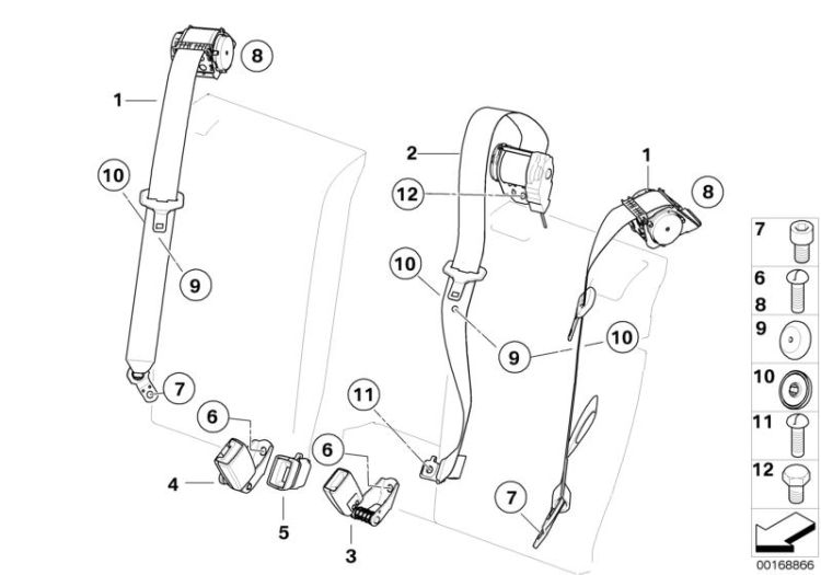 Safety belt rear ->47789720457