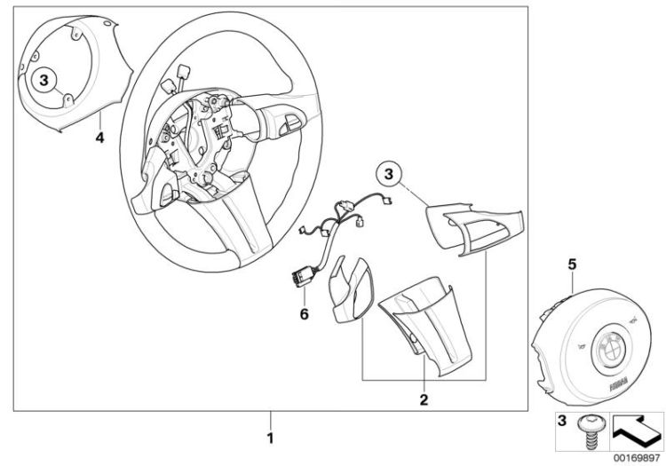 Airbag sports steering wheel multifunct. ->47795321488