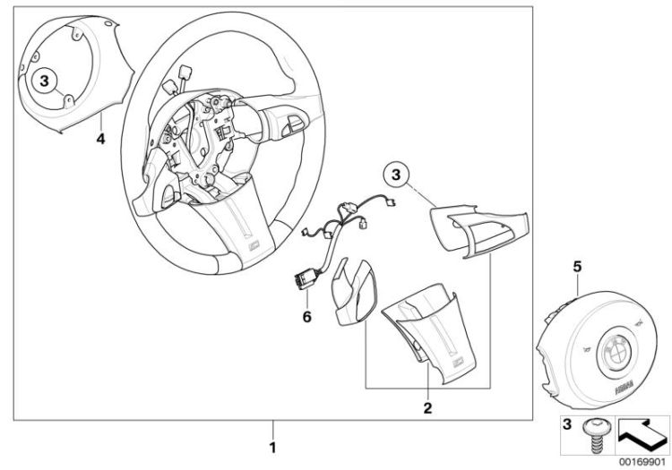 M Sportlenkrad Airbag Multifunktion ->49344321595