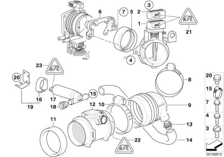 Secondary throttle housing tube ASC ->47375131440