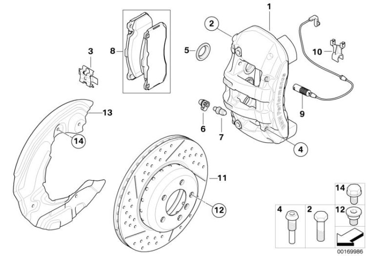 BMW Performance front wheel brake ->1293441