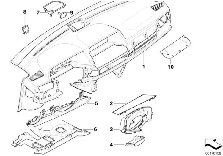 Verkleidung Instrumententafel ->47771910555