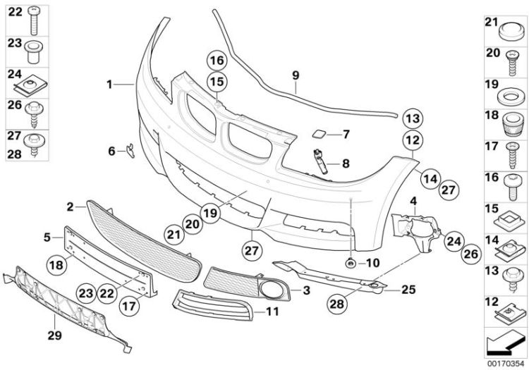 M trim panel, front ->50605516735