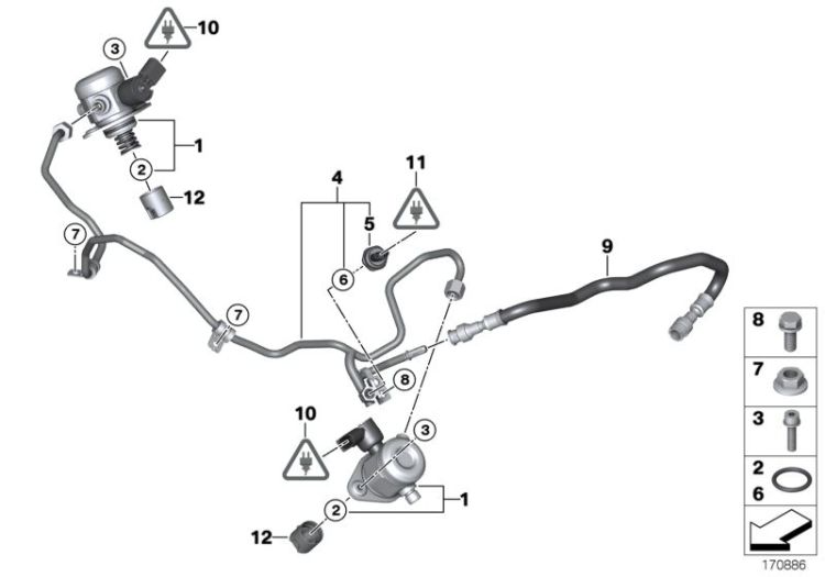 High-pressure pump/Tubing ->49544131183