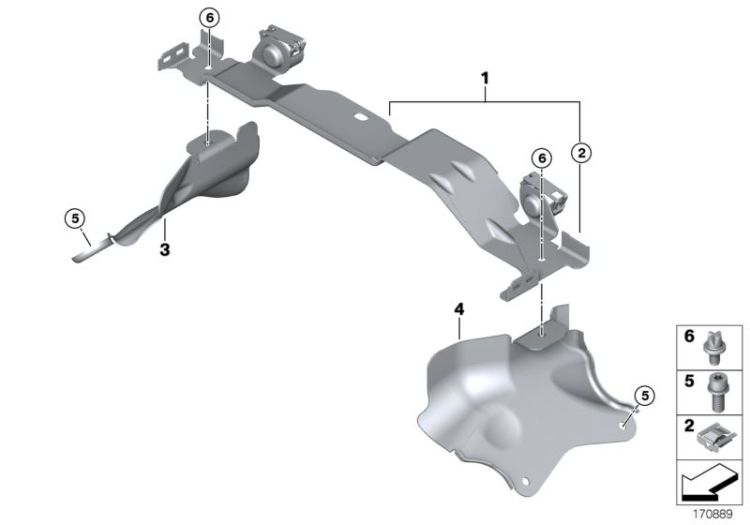 Halter Ansauggeräuschdämpfer ->55015131271