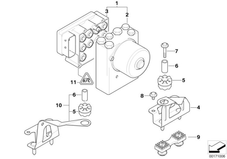 Hydroaggregat ASC/Steuergerät/Halterung ->47607340763