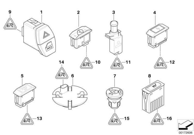 Various switches ->