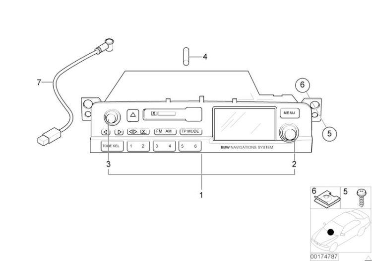 Radio BMW Navigation ->47600650490