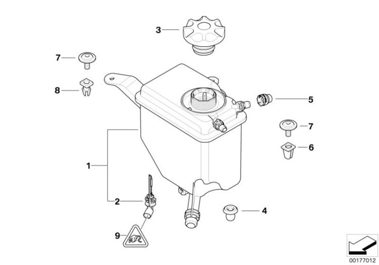 Kühlmittelausgleichbehälter ->50103170272
