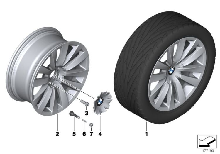 BMW LA wheel, double spoke 253 - 20`` ->903615