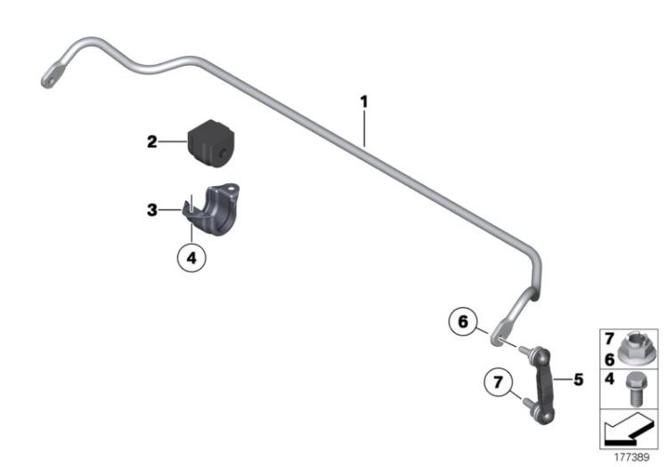 Stabilisator hinten ->52581331547