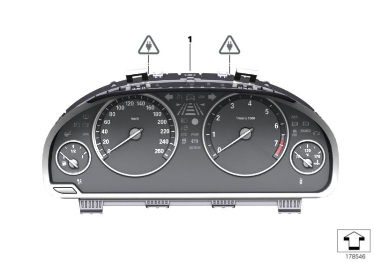 62106993487, 62106844008 Instrument cluster Instruments Measuring systems Instrument cluster BMW X6 E71 62106835412  >178546<, Cuadro de instrumentos