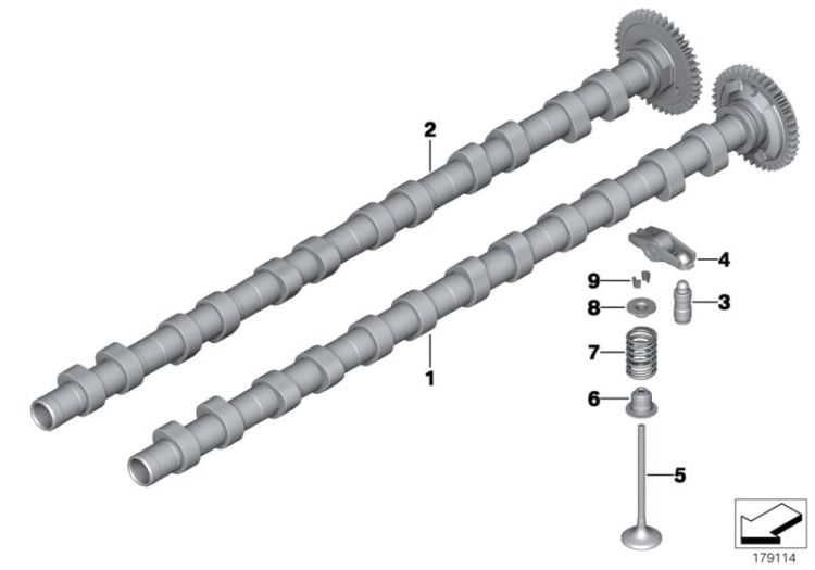 Timing and valve train-camshaft ->51040114237