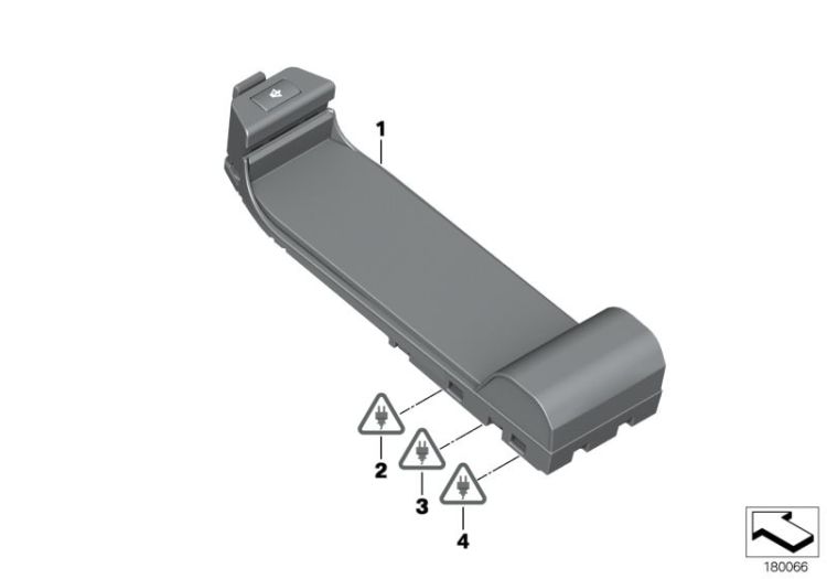 84109239395 Base plate Communication systems Mobile telephone BMW i3 BMW i3  84109223098 E81 E88 E82 E84 E89 >180066<, Piastra di attacco