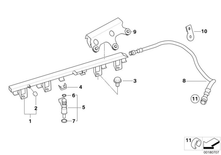 Fuel injection system/Injection valve ->49301131129