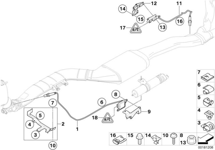 Sonde gaz d`échappement / sonde NOX ->