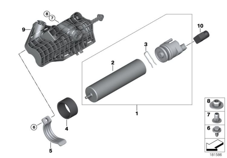 Fuel strainer with heating ->