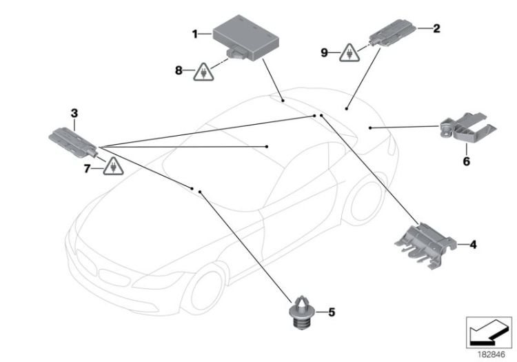 Control unit/antennas passive access ->48480611718