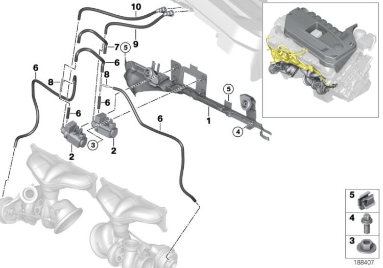 Vacum control-engine-turbo charger ->50903114217