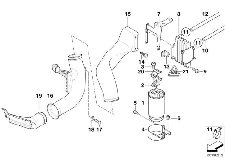 Fuel filter, fuel cooling ->47536130877