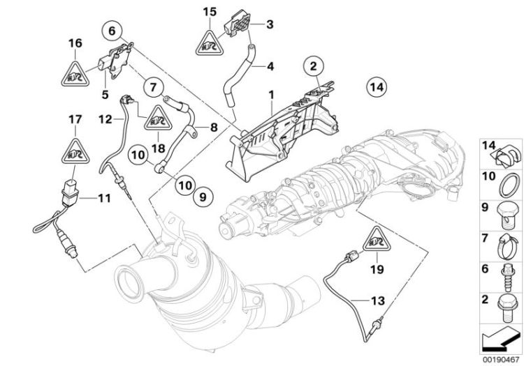 Diesel partic.filt.sens./mount.parts ->51925131286