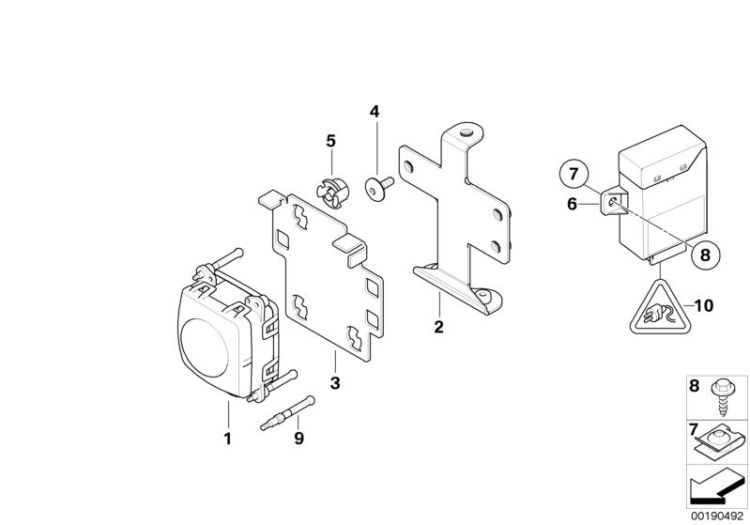 ACC-Sensor/Dynamic cruise control ->48480660118