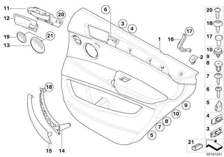 Door trim, rear ->50901516860