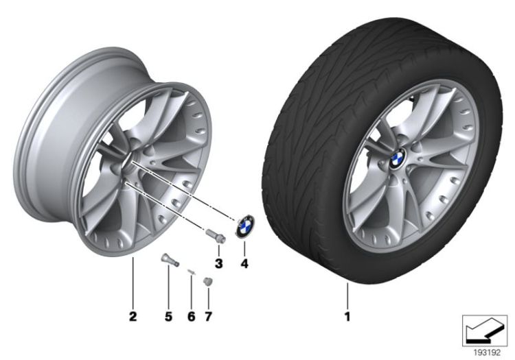 BMW LM Rad V-Speiche 294 ->51401361378