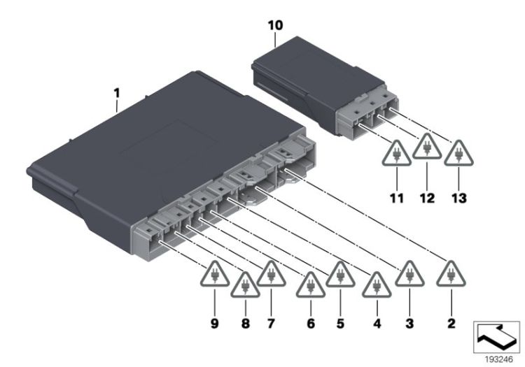 Steuergerät Sitzmodul vorne/hinten ->51261612351