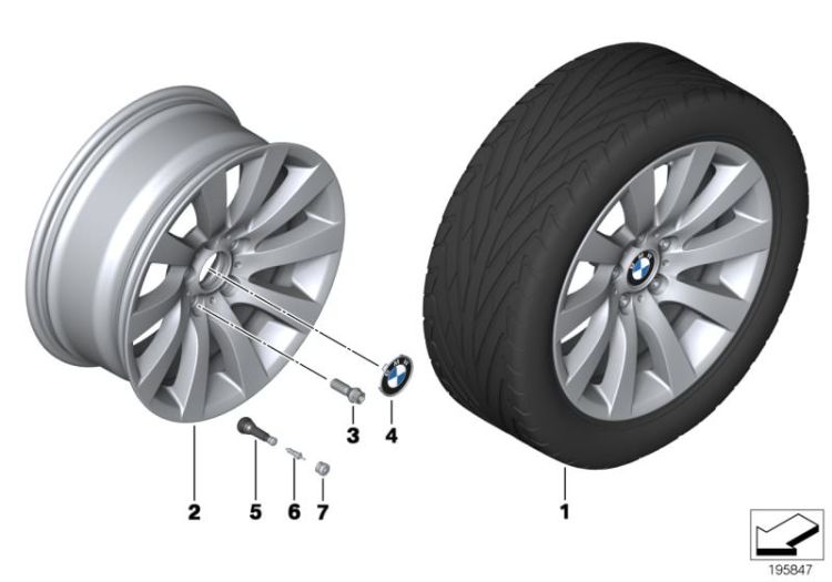 BMW LA wheel turbine styling 271 - 18`` ->51261361386
