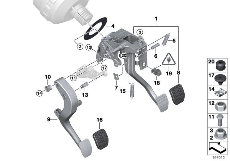 Pedals with return spring ->48480350291
