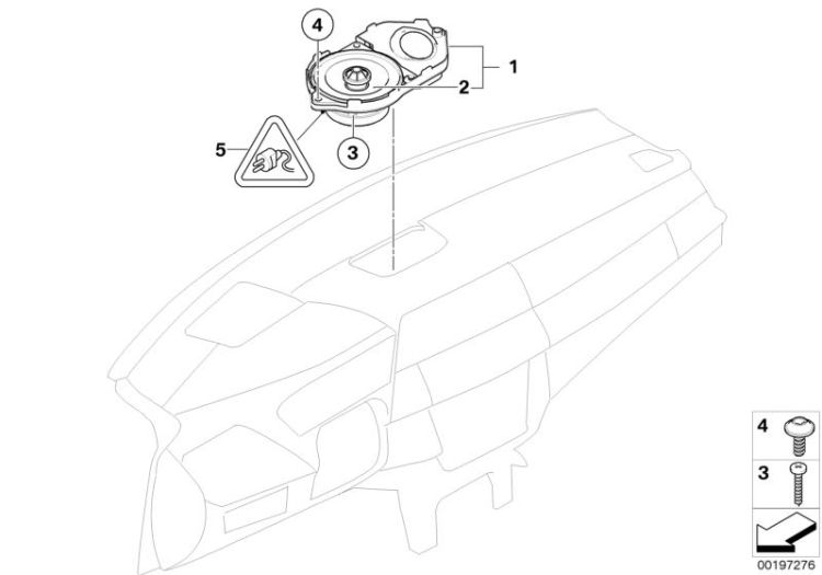 Individual audio system,instrument panel ->47750651740