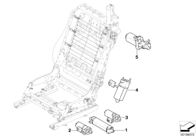 Seat, front, electrical system & drives ->47600522846