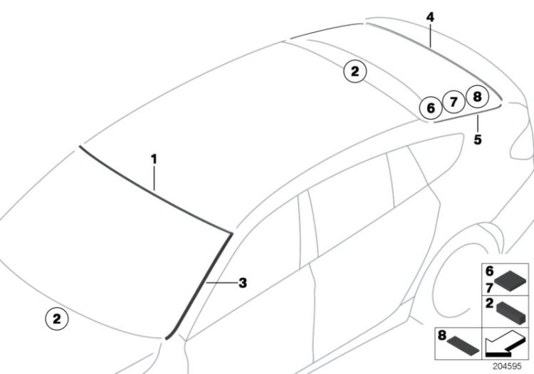 Glazing, mounting parts ->51931517564