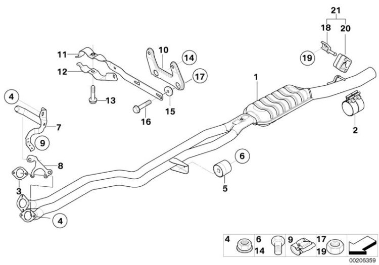 Front silencer ->50102180580