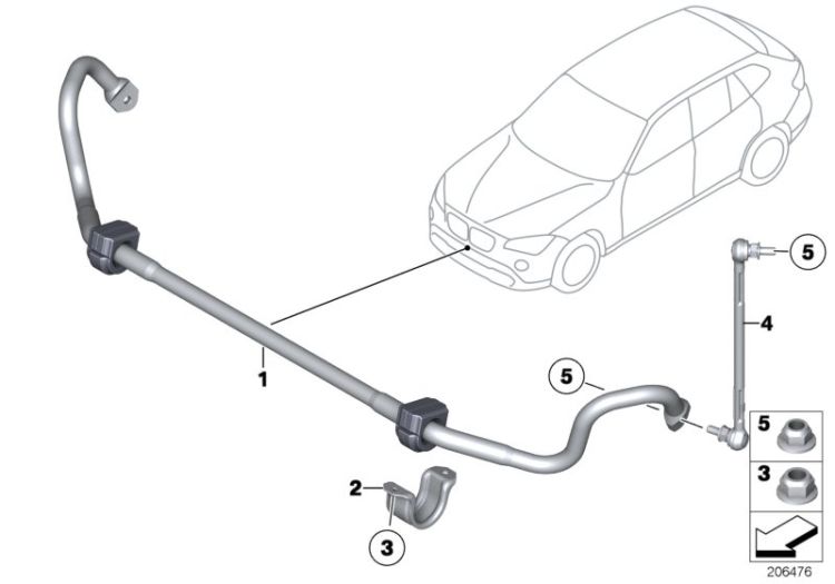 Stabilisator vorn ->48480032124