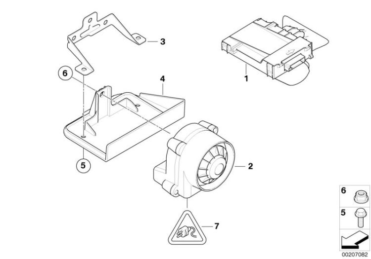 65759243750 Altern power siren w inclination indicat Audio Navigation Electronic Systems Alarm system BMW X1 X1  65759223072 E81 E82 E92 E60 E61 E65 E72 E84 E70 E71 >207082<, Sirena cte. riserva c indic. d`inclinaz.