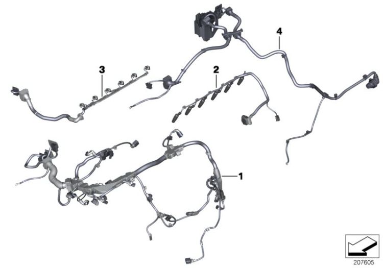 Engine wiring harness ->52069121423