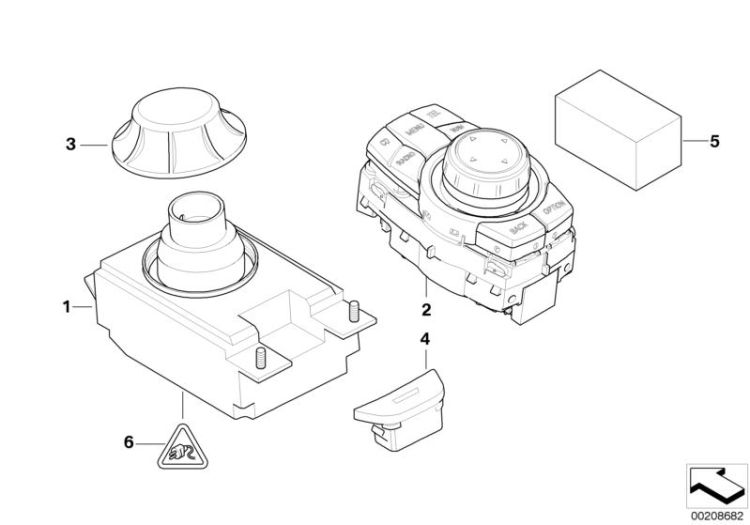 Cache avec commutateur, numéro 04 dans l'illustration