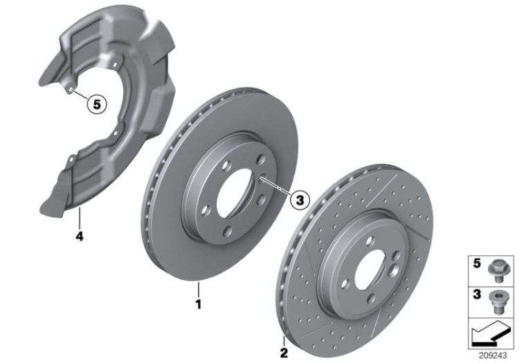 Front brake / brake disc ->52590341718