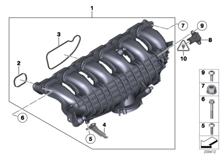 Intake manifold system ->49544131185