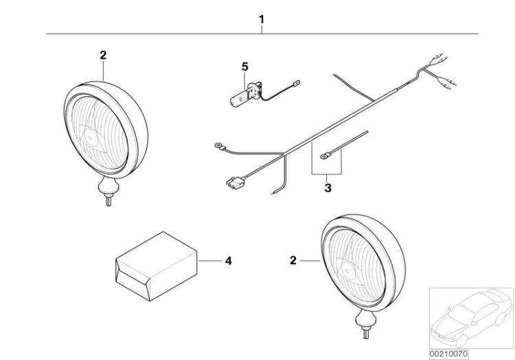 Headlight retrofit kit ->900310