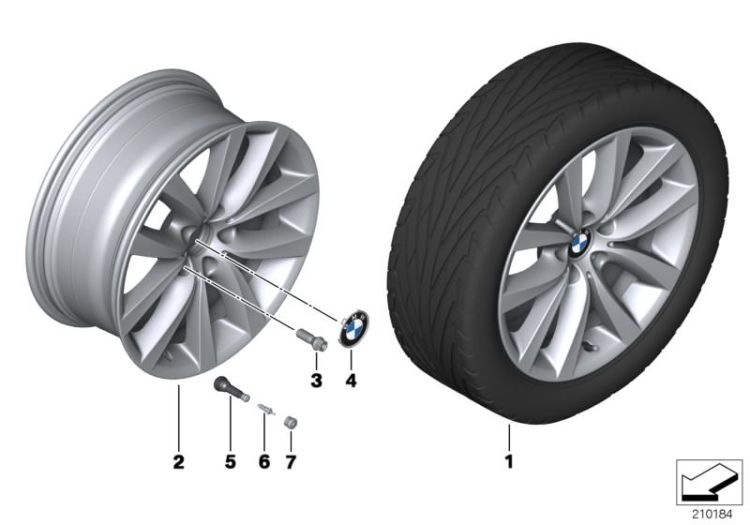 BMW LA wheel, V spoke 331 - 19`` ->52148361462