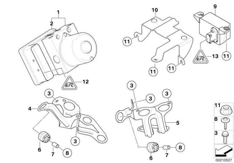 Hydroaggregat DSC/Halterung/Sensoren ->48508341550