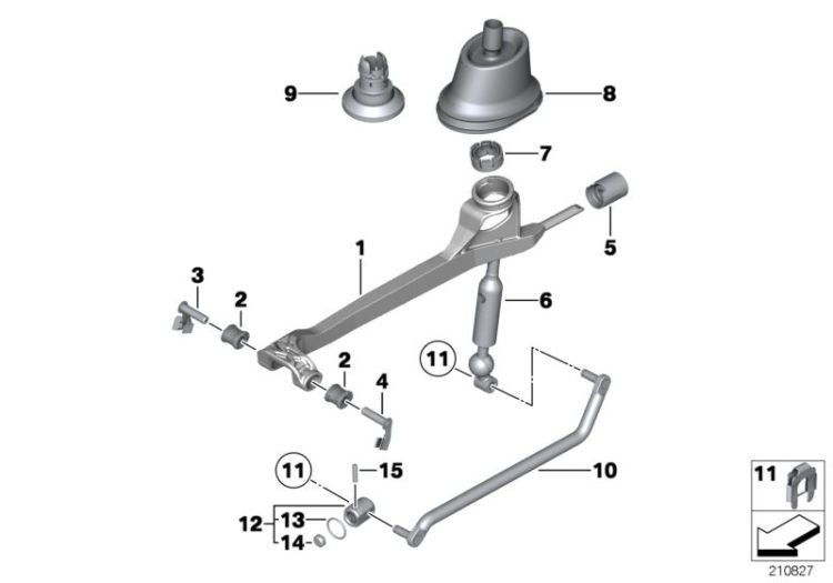 Schaltung mechanisches Getriebe ->52153250501